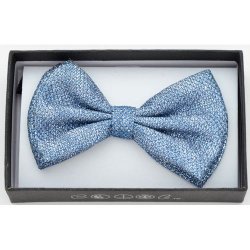 BOT-B31 Blue glitter bow tie