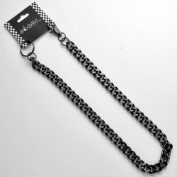 WC-7014-G Gray metal Wallet chain 26.5 inch length