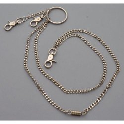 WC-1116 Chrome Wallet Chain with double chain