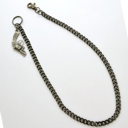 WC-LU5061 Gray metal Wallet chain with 38 Special