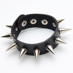 YW-B-19 Metal spike bracelet single row