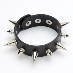 YW-B-29 Metal spike bracelet single row long spike