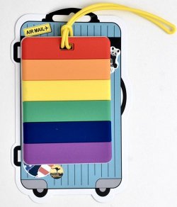 RBLT-01 Rainbow luggage tag