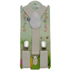 KSP-301 Kid's Cream color suspenders
