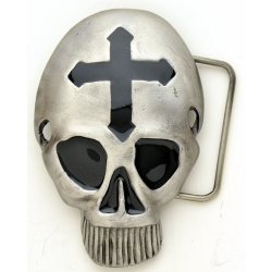 BK-766 Skull with black iron cross
