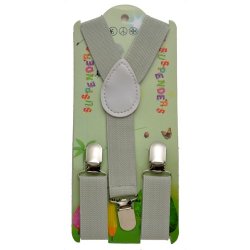 KSP-302 Kid's Light gray suspenders