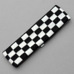 YSHB-507 Black & white checker print head band