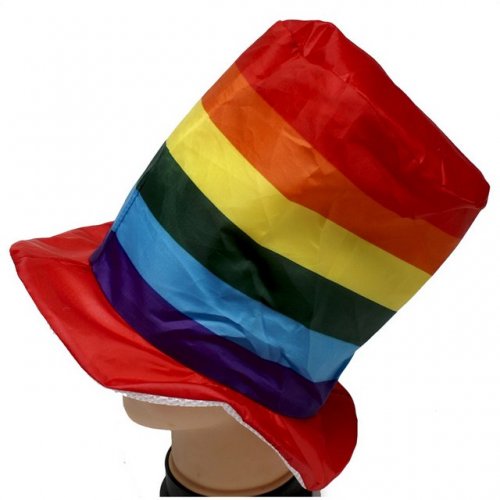 HA-RainbowStovePipeHat - Click Image to Close