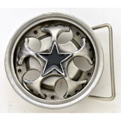 BK-101BK Black star on spinner rim