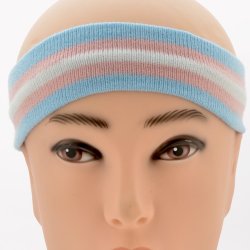 YSHB-501 Light blue, Pink and White Headband