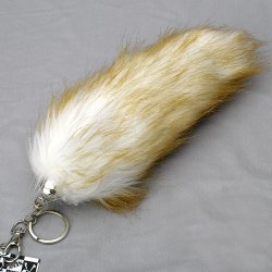 YWK05S Purple fur ball key chain