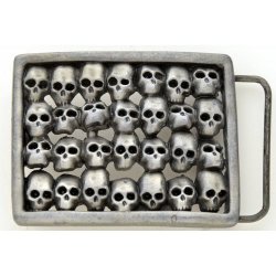 BK-747 Multiple Skulls belt buckle