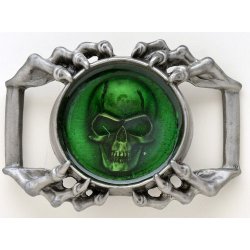 BK-727 Skull in green resin