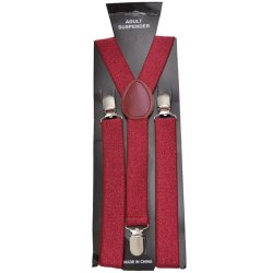 SP-B80L Burgundy glitter suspenders