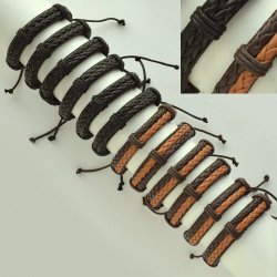 YWL297 Woven leather bracelets
