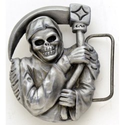 BK-738 Death Skull belt buckle