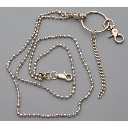 WC-1115 Chrome Wallet Chain with triple chains