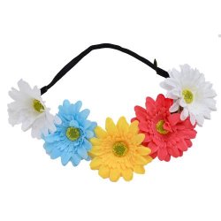 HRRN-003 Pansexual colors floral headband