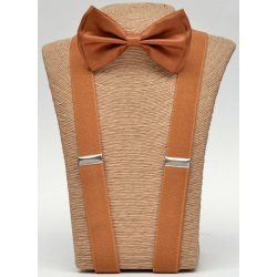 R-BOT-SUS Brown Bow tie – Brown Suspender set