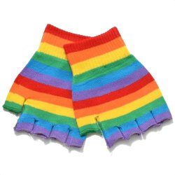 BT-611B Rainbow fingerless gloves