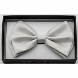 BOT-302 Light gray bow tie