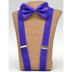 N-BOT-SUS Purple Bow tie – Purple Suspender set