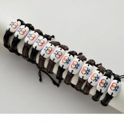 YWL-820 Rainbow male-male female-female bracelets.