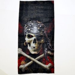 TUB-007 Pirate Skull print tube face mask