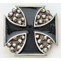 BK-604 Iron Cross with skulls design. BK-604 Iron Cross with skulls design.