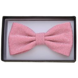 BOT-30A Pink Sparkle Bow tie
