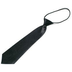 KTI-2000 Black - Kids / chidrens adjustable necktie