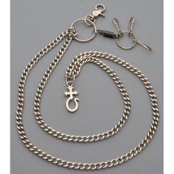 WC-1127 Chrome Wallet Chain double chain