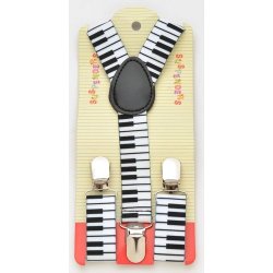 KSP-18 Kid’s suspenders with music themed design.
