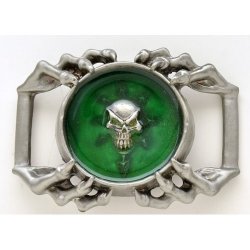 BK-700-Green Evil Skull in green resin
