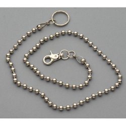 WC-1125 Chrome Wallet Chain with balls