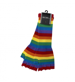 BT-611-L Rainbow fingerless arm warmer