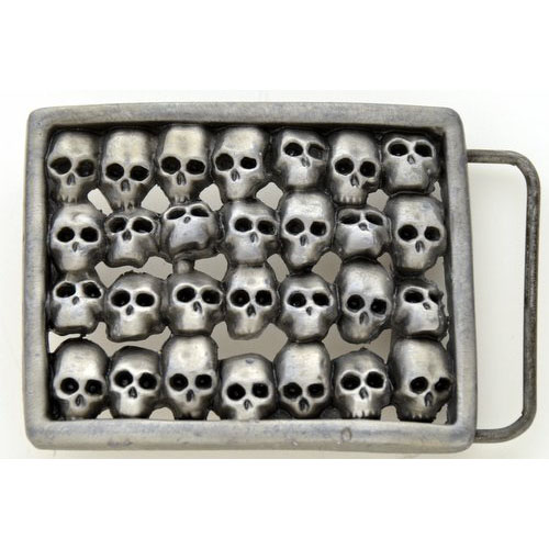 BK-747 Multiple Skulls belt buckle - Click Image to Close