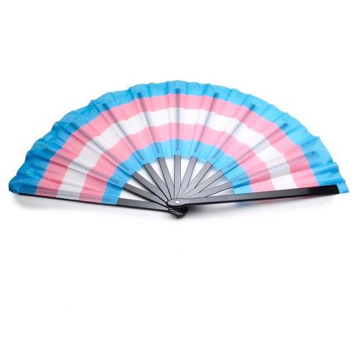 RBFAN-5L33 Trans Pride colors fan - Click Image to Close