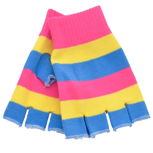 BT-1021 Fingerless Gloves pansexual - Click Image to Close