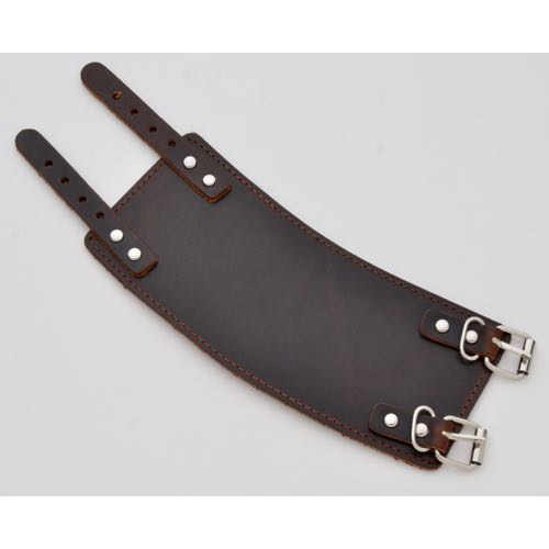 GKUB-600Brown Double buckle wide brown leather bracelet - Click Image to Close