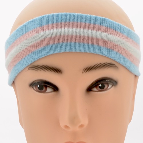 YSHB-501 Light blue, Pink and White Headband - Click Image to Close