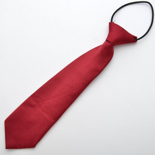 TI-KTI-80L Kids maroon tie - Click Image to Close