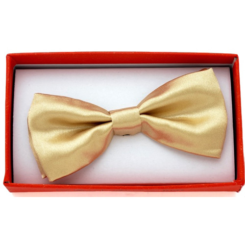 KBOT-9-6 Shiny gold Kids Bow tie - Click Image to Close