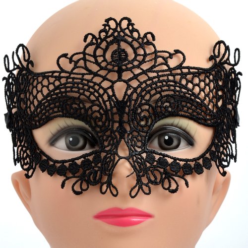 LaceMask-1 Black lace mask. - Click Image to Close