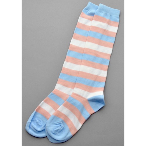 SK-503 Knee high Transexual print socks - Click Image to Close