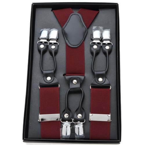 MSP-558 Burgundy suspenders - Click Image to Close