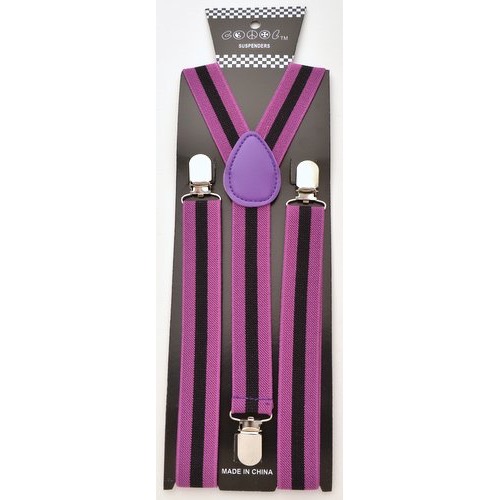 SP-135 B/Purple striped suspenders - Click Image to Close