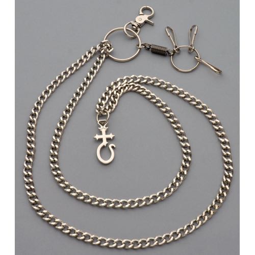 WC-1127 Chrome Wallet Chain double chain - Click Image to Close