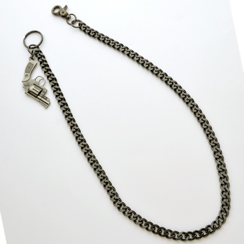 WC-LU5061 Gray metal Wallet chain with 38 Special - Click Image to Close
