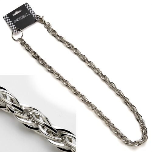 WC-SH126 Chromed metal cascading chain Wallet chain 33 inch leng - Click Image to Close